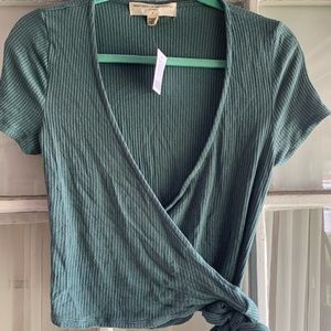 Urban outfitters wrapped crop top